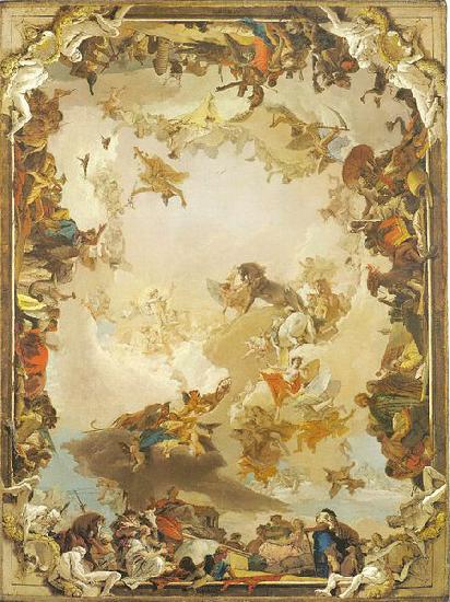 Giovanni Battista Tiepolo Allegory of the Planets and Continents oil painting picture